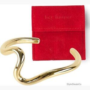 Stainless Steel Cuff Bracelet Waterproof Non-Tarnish Stackable Minimalist